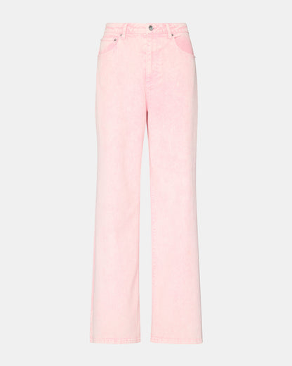 ROZ Pink Wide-Leg Washed Denim Women's Pant | Steve Madden Special Offer