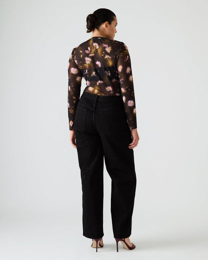 SWIFT Black Wide-Leg Denim Chain Women's Jean | Steve Madden Great Value