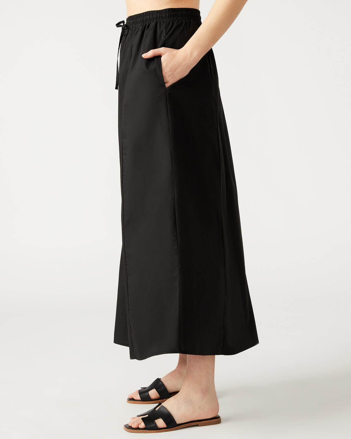 SUNNY Skirt Black | Women's A-Line Maxi Skirt | Steve Madden Top Pick