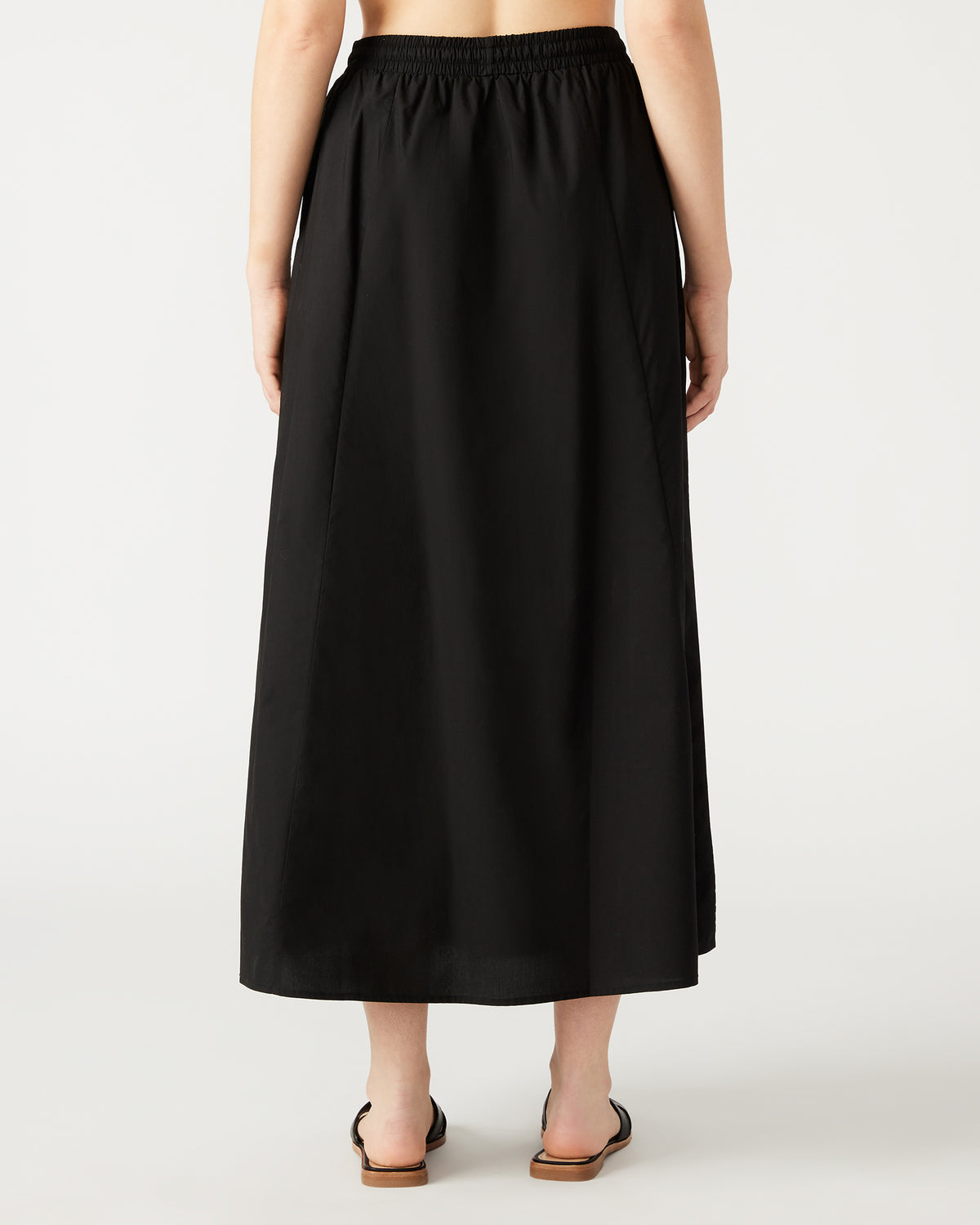 SUNNY Skirt Black | Women's A-Line Maxi Skirt | Steve Madden Top Pick