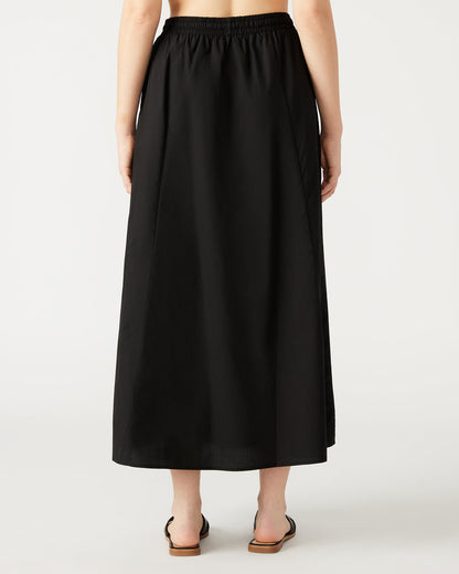 SUNNY Skirt Black | Women's A-Line Maxi Skirt | Steve Madden Top Pick
