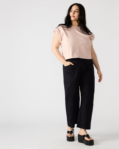 HANIEL Black Women's Barrel Leg Pant | Steve Madden Top Pick