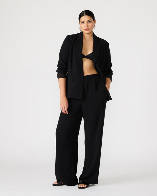 PAYTON Pant Black | Women's Wide Leg Trousers | Steve Madden Customer Favorite
