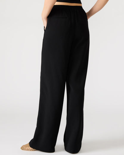 PAYTON Pant Black | Women's Wide Leg Trousers | Steve Madden Customer Favorite