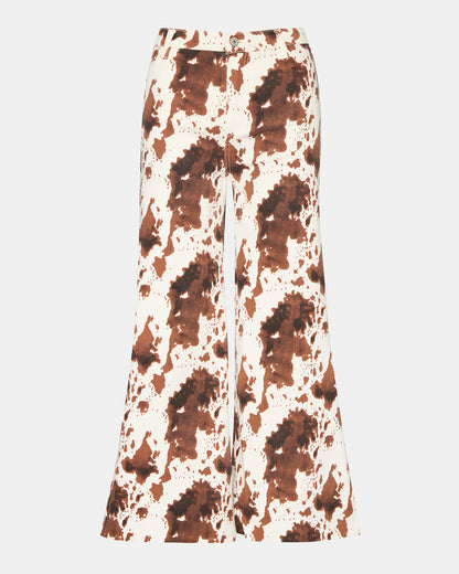 HARLI Brown Cow Print High-Rise Denim Women's Jean | Steve Madden Best Seller