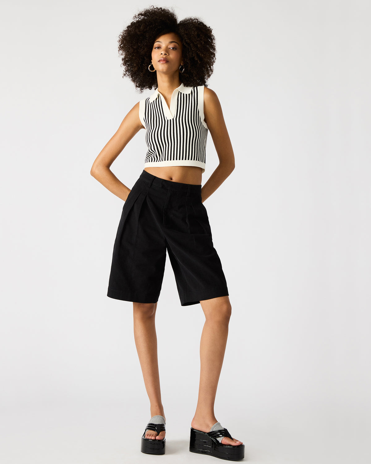 IVANA Black Women's Shorts | Steve Madden New
