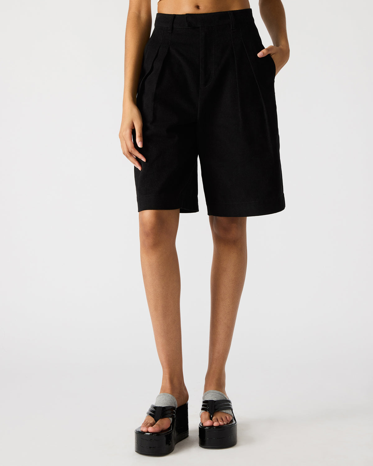 IVANA Black Women's Shorts | Steve Madden New