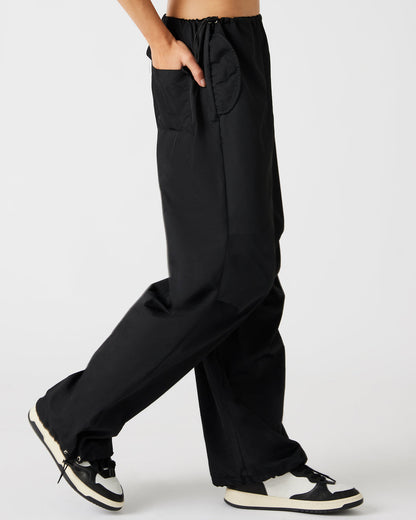 PIA Parachute Pant Black | Women's Adjustable Pants | Steve Madden Best Price