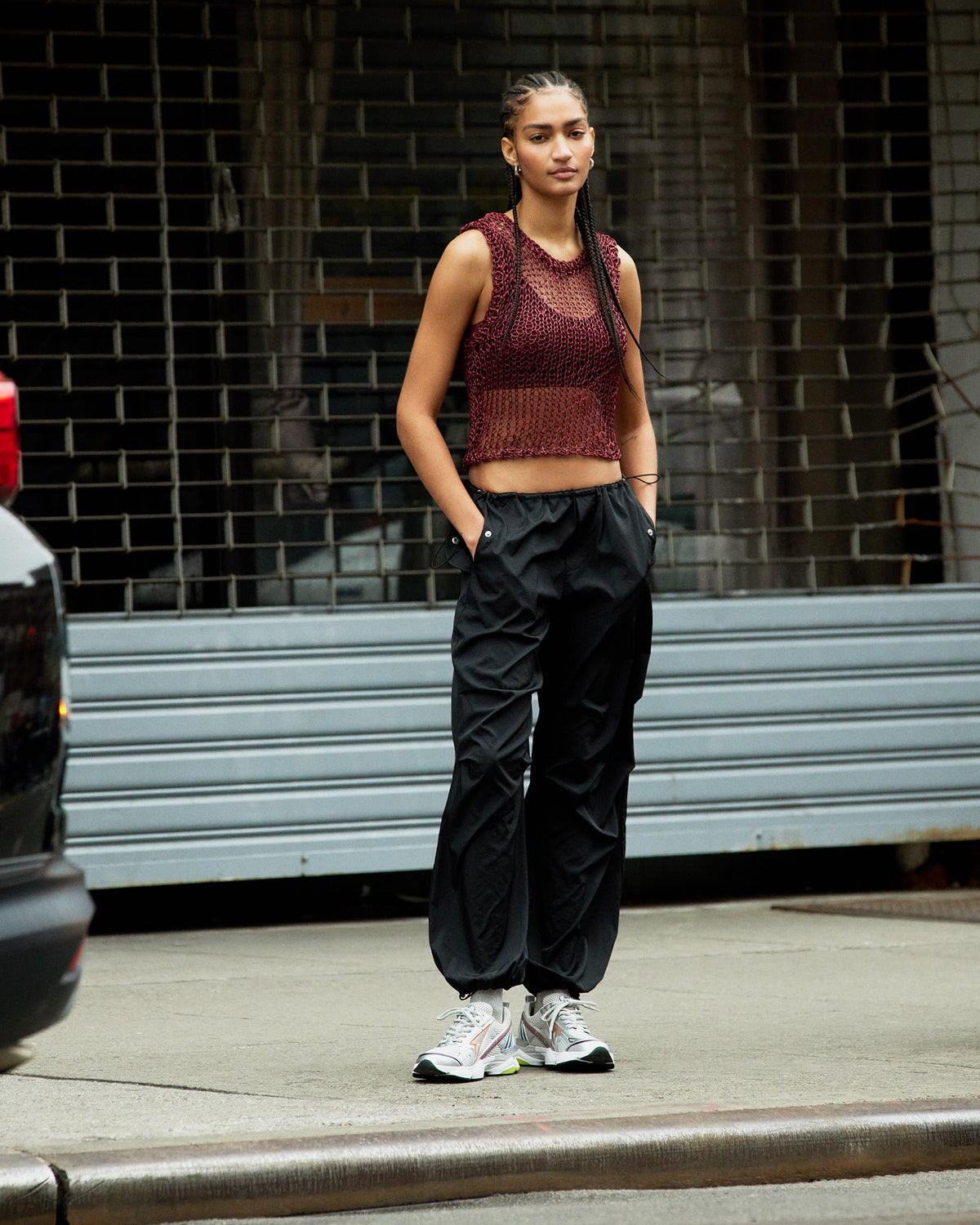 PIA Parachute Pant Black | Women's Adjustable Pants | Steve Madden Best Price