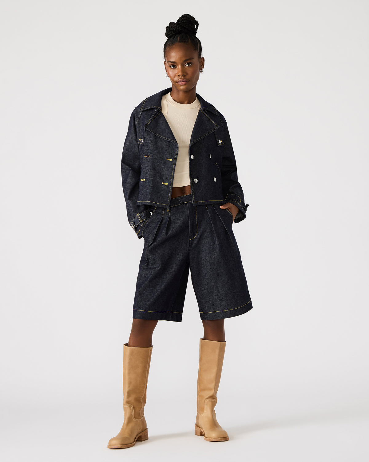 IVANA Denim Women's Shorts | Steve Madden Featured
