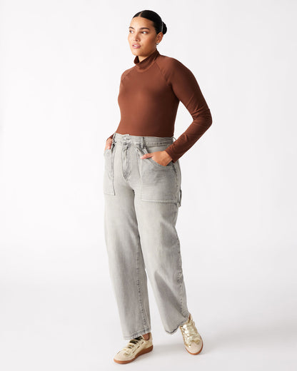 HANSEN Pant Light Grey | Women's Barrel Leg Pants | Steve Madden Featured