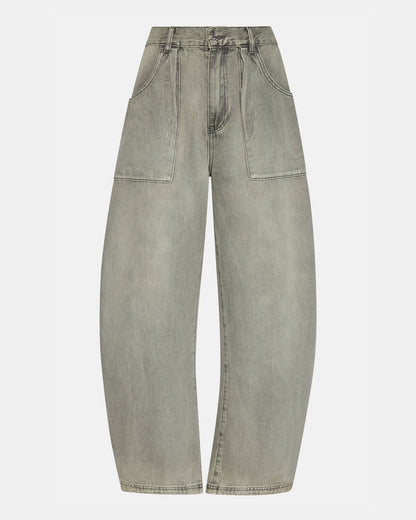 HANSEN Pant Light Grey | Women's Barrel Leg Pants | Steve Madden Featured