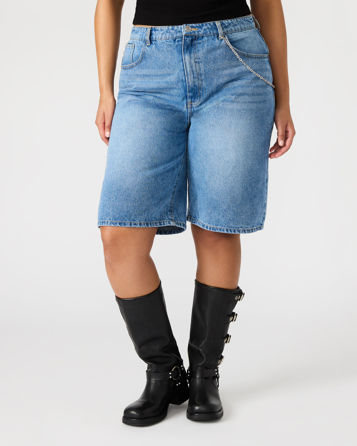 MAGDALEN Women's Denim Shorts | Steve Madden Special Offer