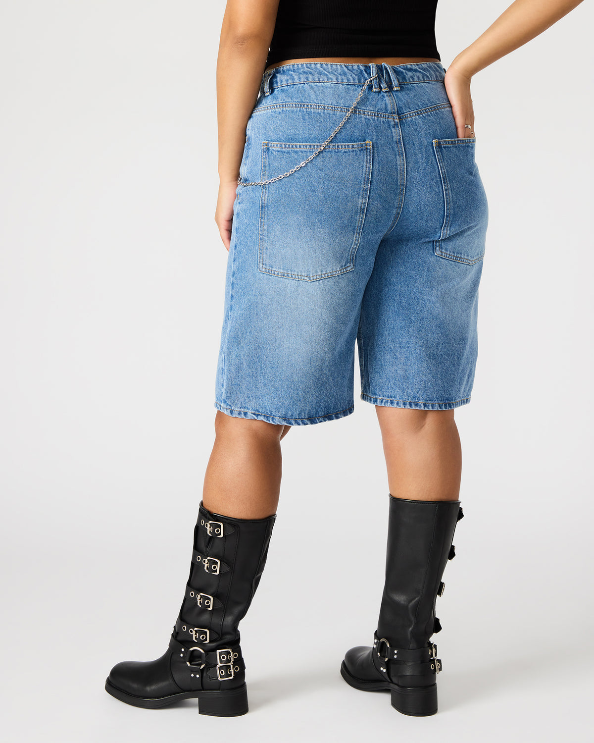 MAGDALEN Women's Denim Shorts | Steve Madden Special Offer