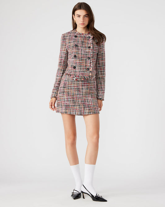 MATTEA Skirt Red Multi | Women's Speckled Mini Skirt | Steve Madden Hot Sale