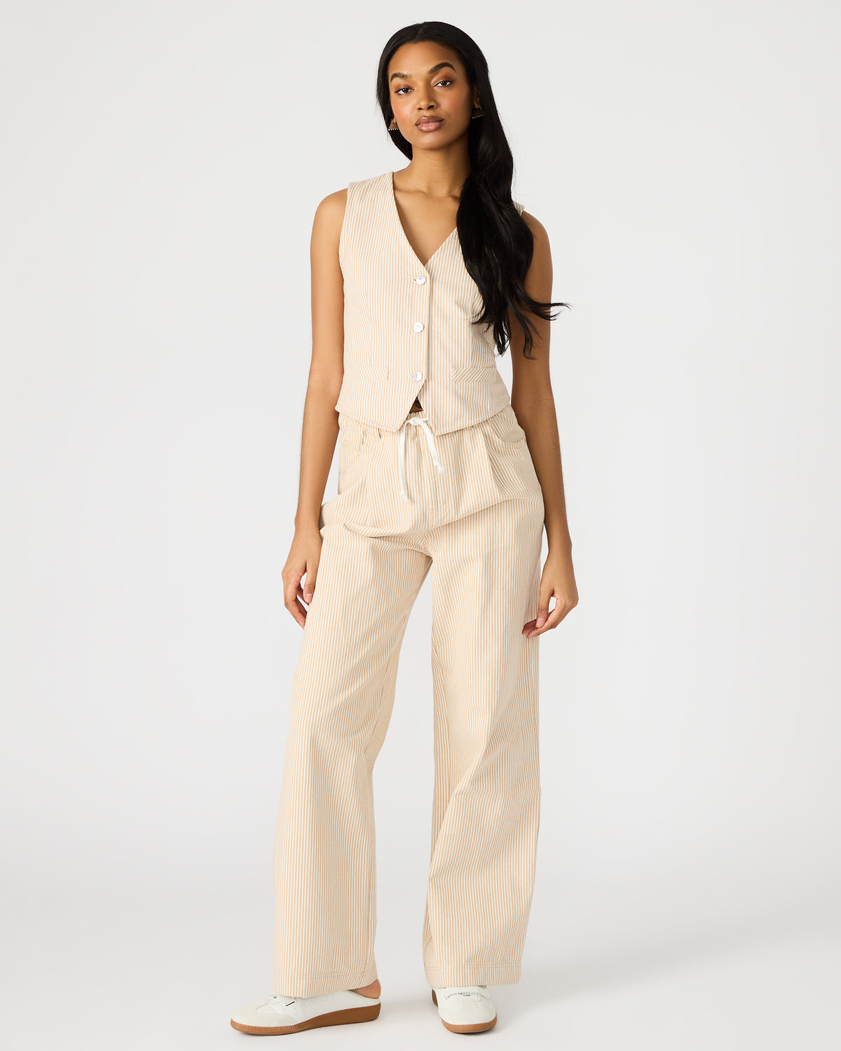 MINORCA Khaki Women's Wide-Leg Tie-Front Pant | Steve Madden Classic