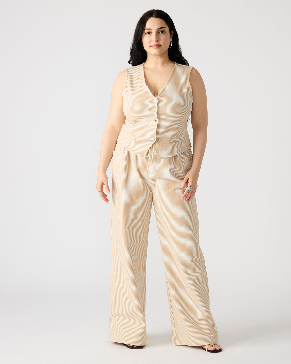 MINORCA Khaki Women's Wide-Leg Tie-Front Pant | Steve Madden Classic