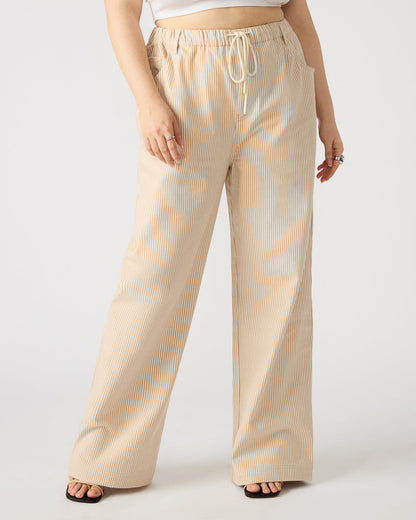 MINORCA Khaki Women's Wide-Leg Tie-Front Pant | Steve Madden Classic