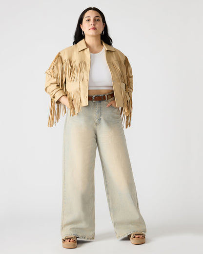 MAGNUS Women's Washed Denim Wide-Leg Jeans | Steve Madden Best Seller