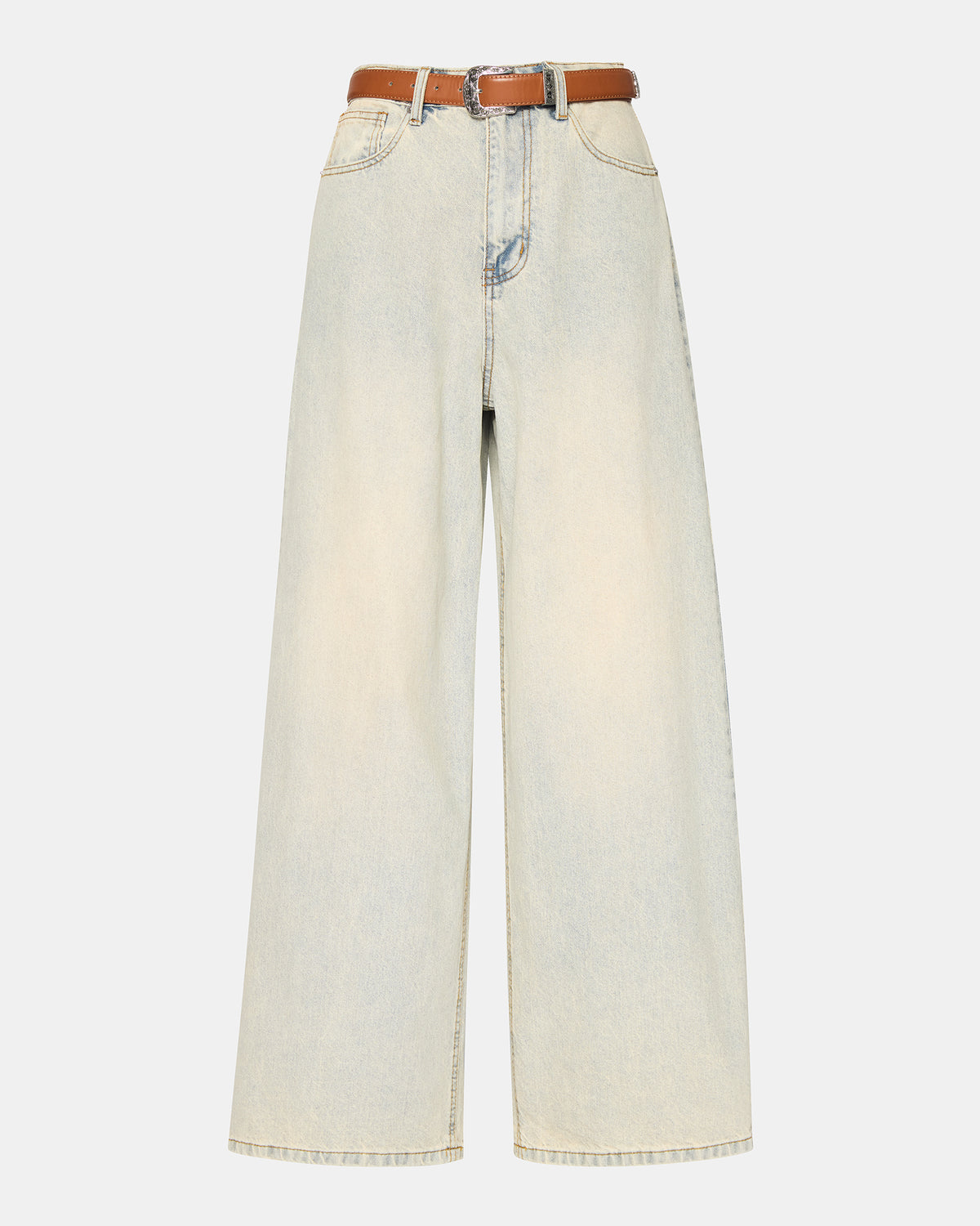 MAGNUS Women's Washed Denim Wide-Leg Jeans | Steve Madden Best Seller