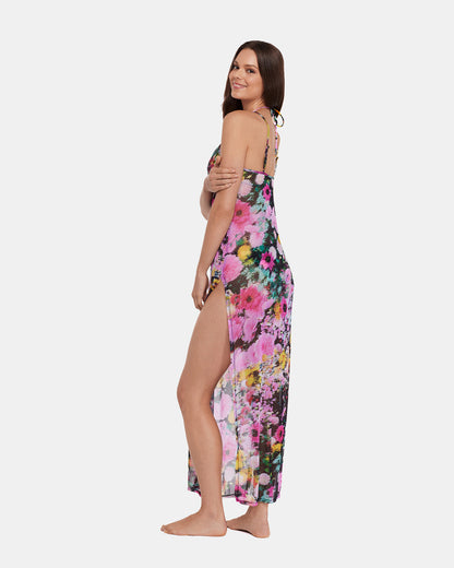 DAZEY FIELDS MULTI BIKINI COVER-UP Flowy Mesh Women's Swim Cover-Up | Steve Madden Latest