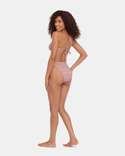 CHEVRON SHINE BIKINI BOTTOM Purple Women's Bikini Bottoms | Steve Madden Latest