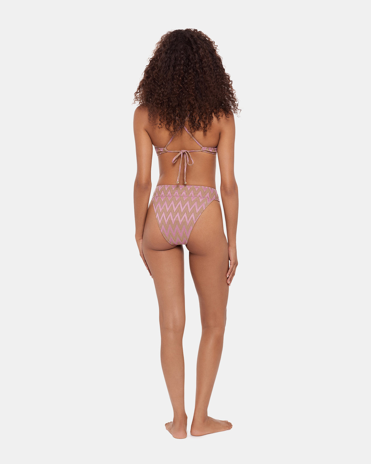 CHEVRON SHINE BIKINI BOTTOM Purple Women's Bikini Bottoms | Steve Madden Latest