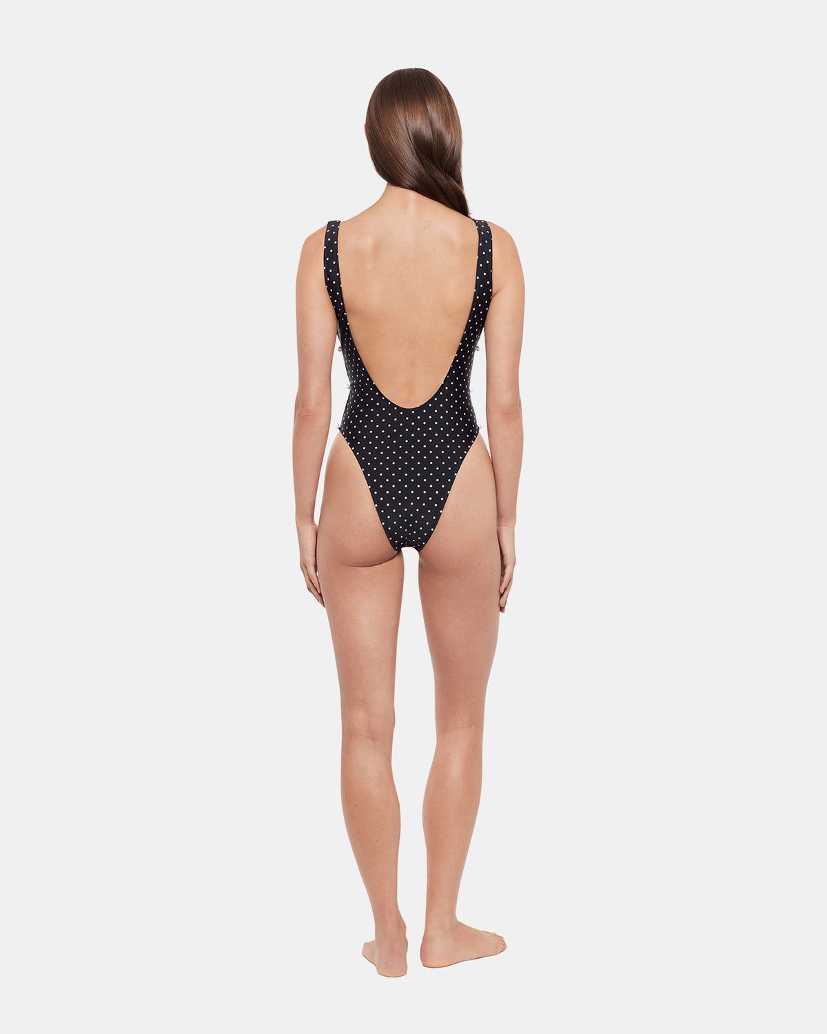 DARLING DOT ONE PIECE SWIMSUIT Black Multi Women's One-Piece Swimsuit | Steve Madden Deals