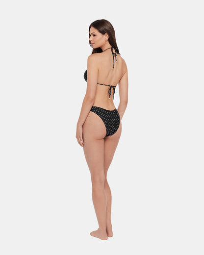 DARLING DOT BIKINI TOP BLACK MULTI Women's Bikini Top | Steve Madden Deals