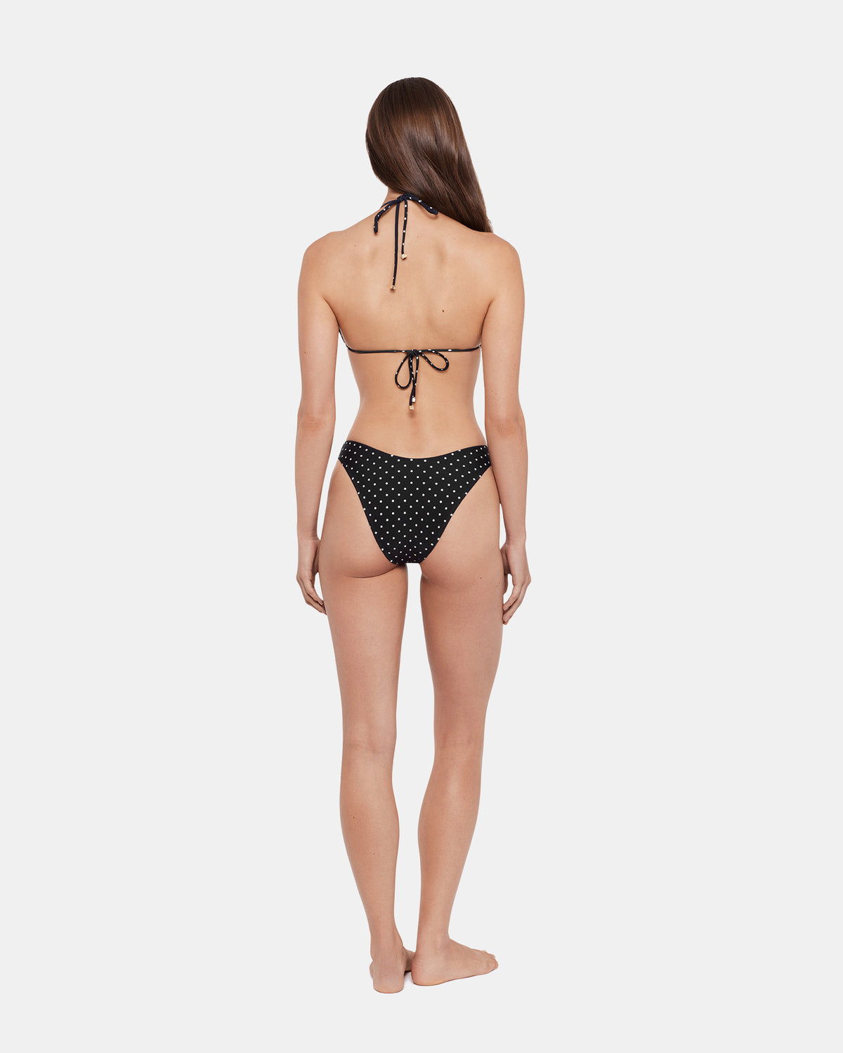 DARLING DOT BIKINI TOP BLACK MULTI Women's Bikini Top | Steve Madden Deals