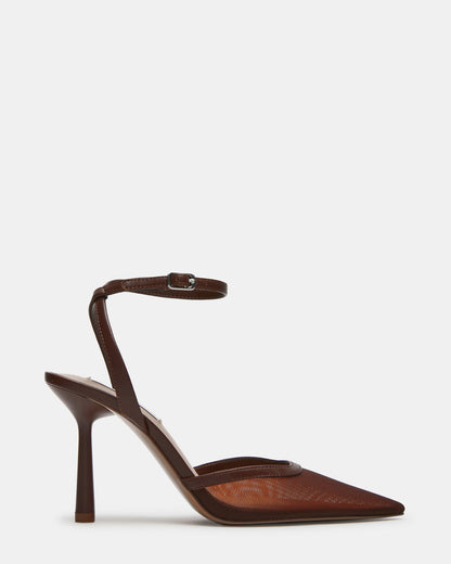 ALLIANCE Mesh Brown Pointed-Toe Pump Women's Heel | Steve Madden Trending