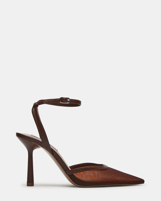 ALLIANCE Mesh Brown Pointed-Toe Pump Women's Heel | Steve Madden Trending