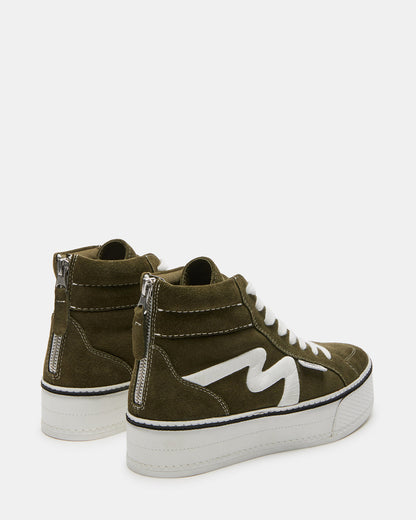 DECKY Olive Platform Sneaker | Women's Sneakers | Steve Madden Deals