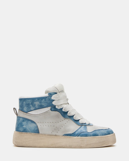 ENDLESS Blue Multi High-Top Lace-Up Sneaker | Women's Sneakers | Steve Madden Recommended
