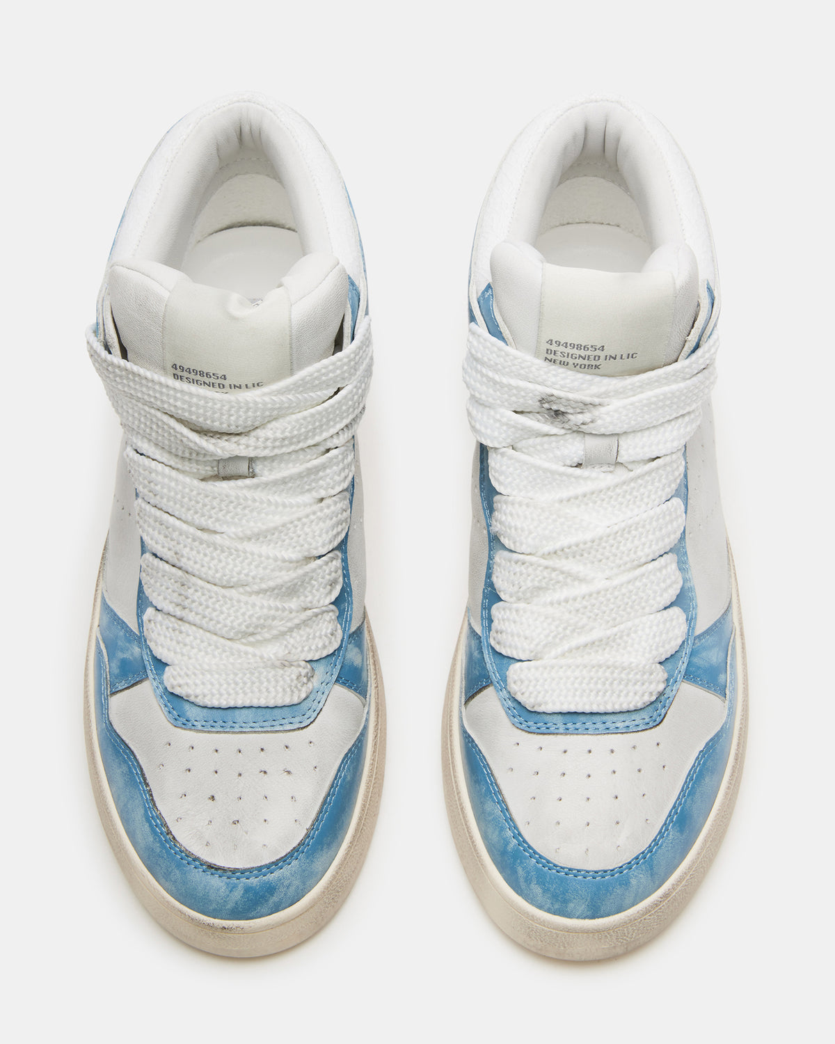 ENDLESS Blue Multi High-Top Lace-Up Sneaker | Women's Sneakers | Steve Madden Recommended