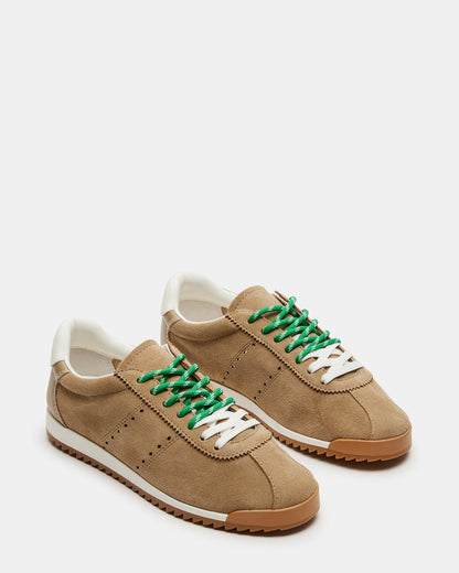 MIRAGE Sand Suede Women's Low-Top Sneaker | Steve Madden Hot Sale