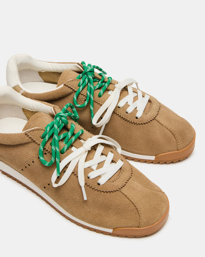 MIRAGE Sand Suede Women's Low-Top Sneaker | Steve Madden Hot Sale