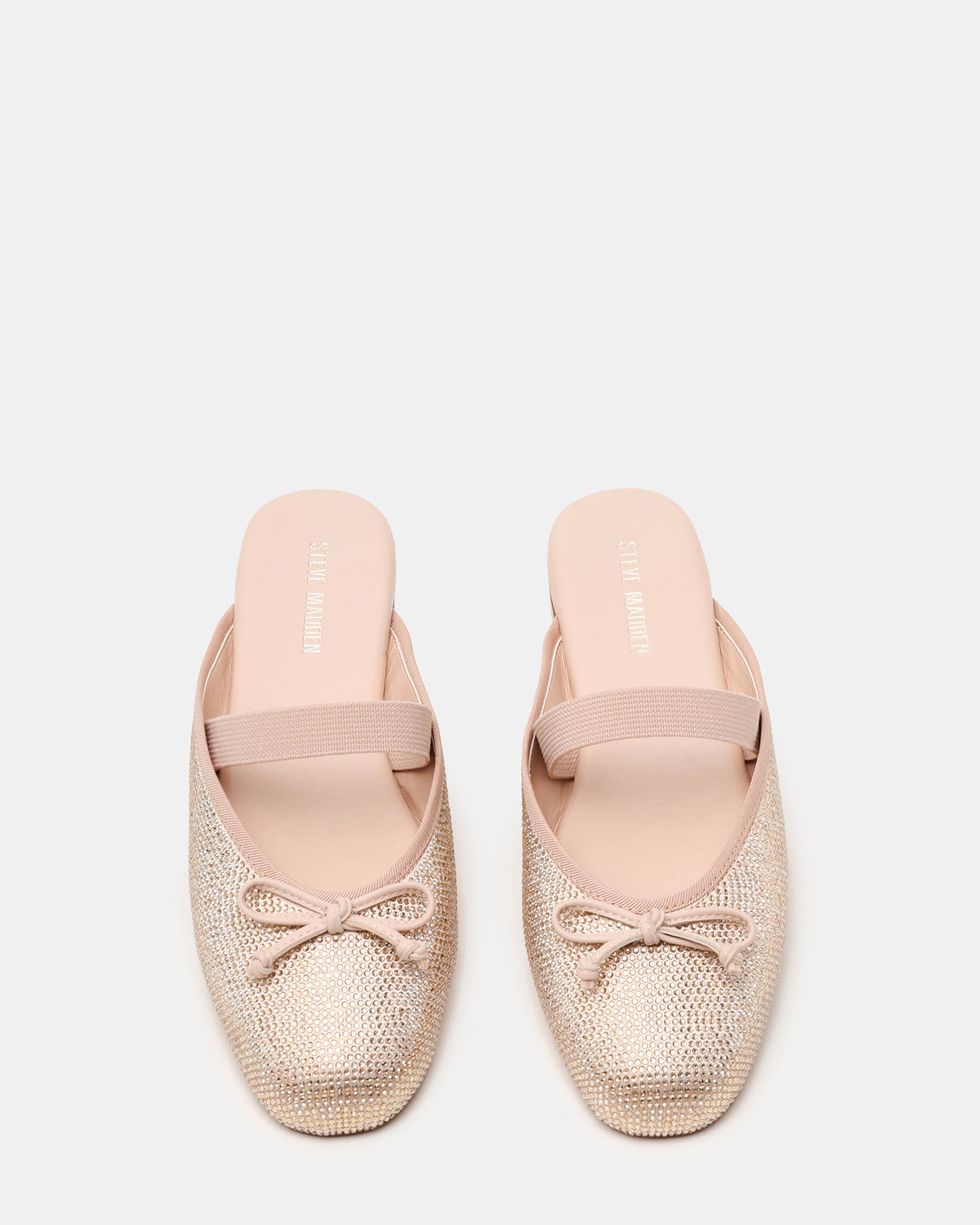 CUTESY Rhinestone Slip-On Ballet Mule Women's Flat | Steve Madden Latest
