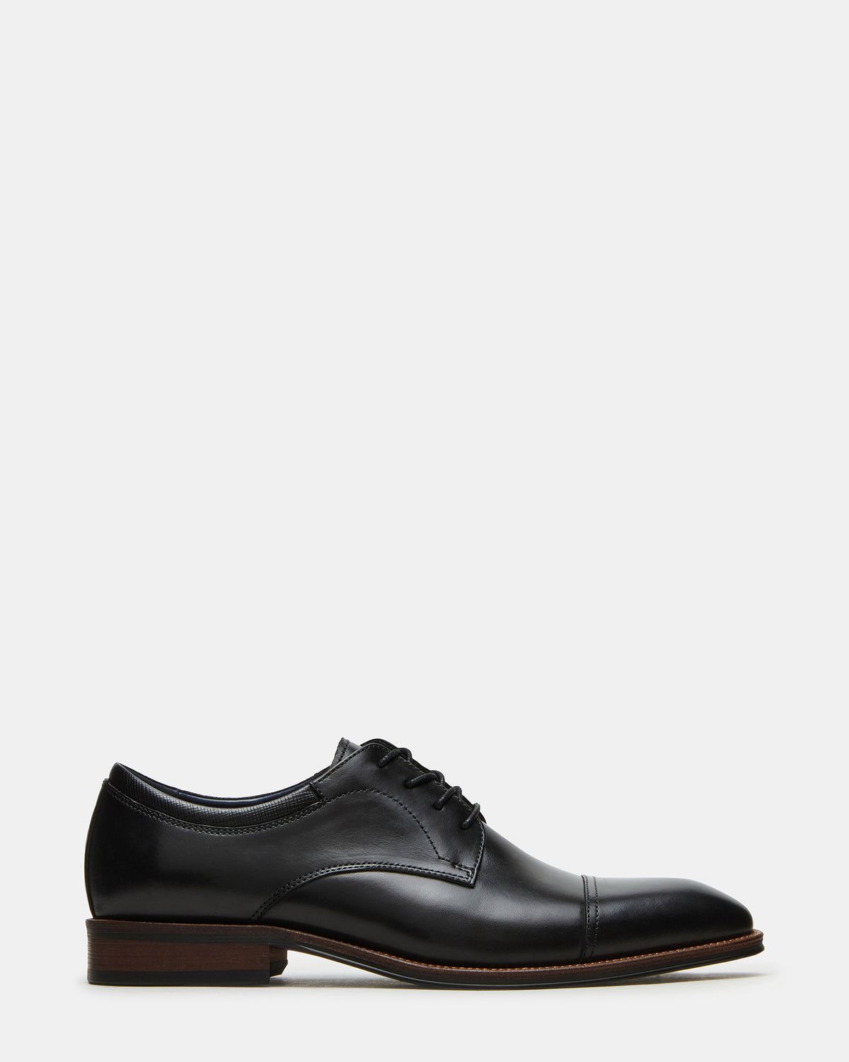 HASEN Black Leather Men's Lace-Up Dress Shoe | Steve Madden Popular