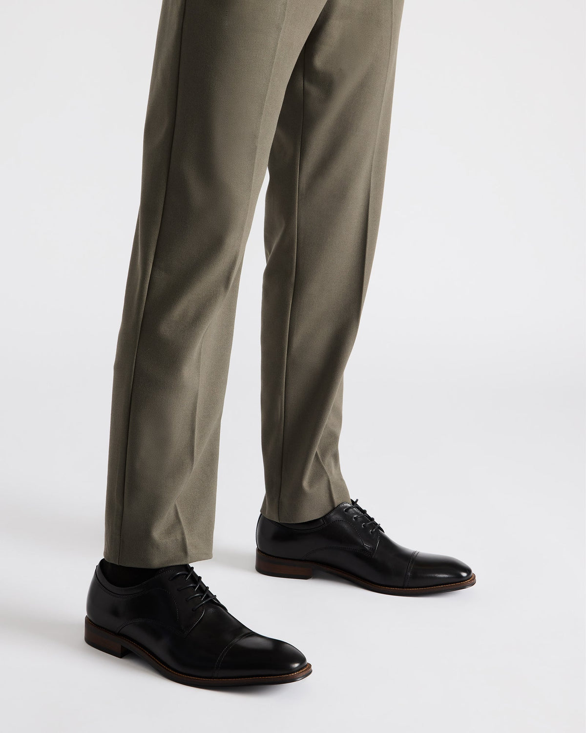 HASEN Black Leather Men's Lace-Up Dress Shoe | Steve Madden Popular